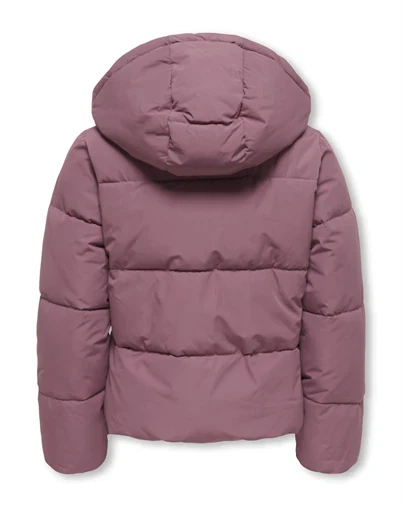 Kids Only - KOGJuta Life Short Puffer Jakke - Rose Brown